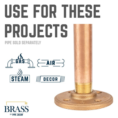 PIPE DECOR 3/4 in. red brass floor flange pipe fitting, view 6