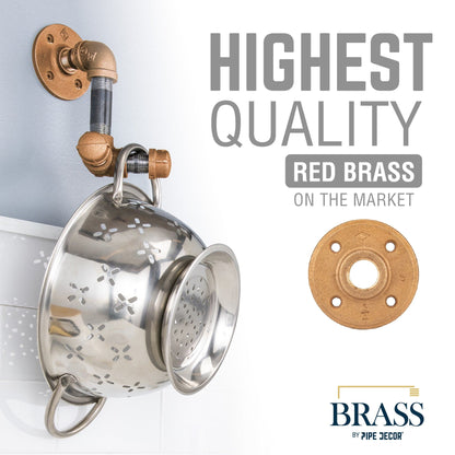 PIPE DECOR 3/4 in. red brass floor flange pipe fitting, view 7