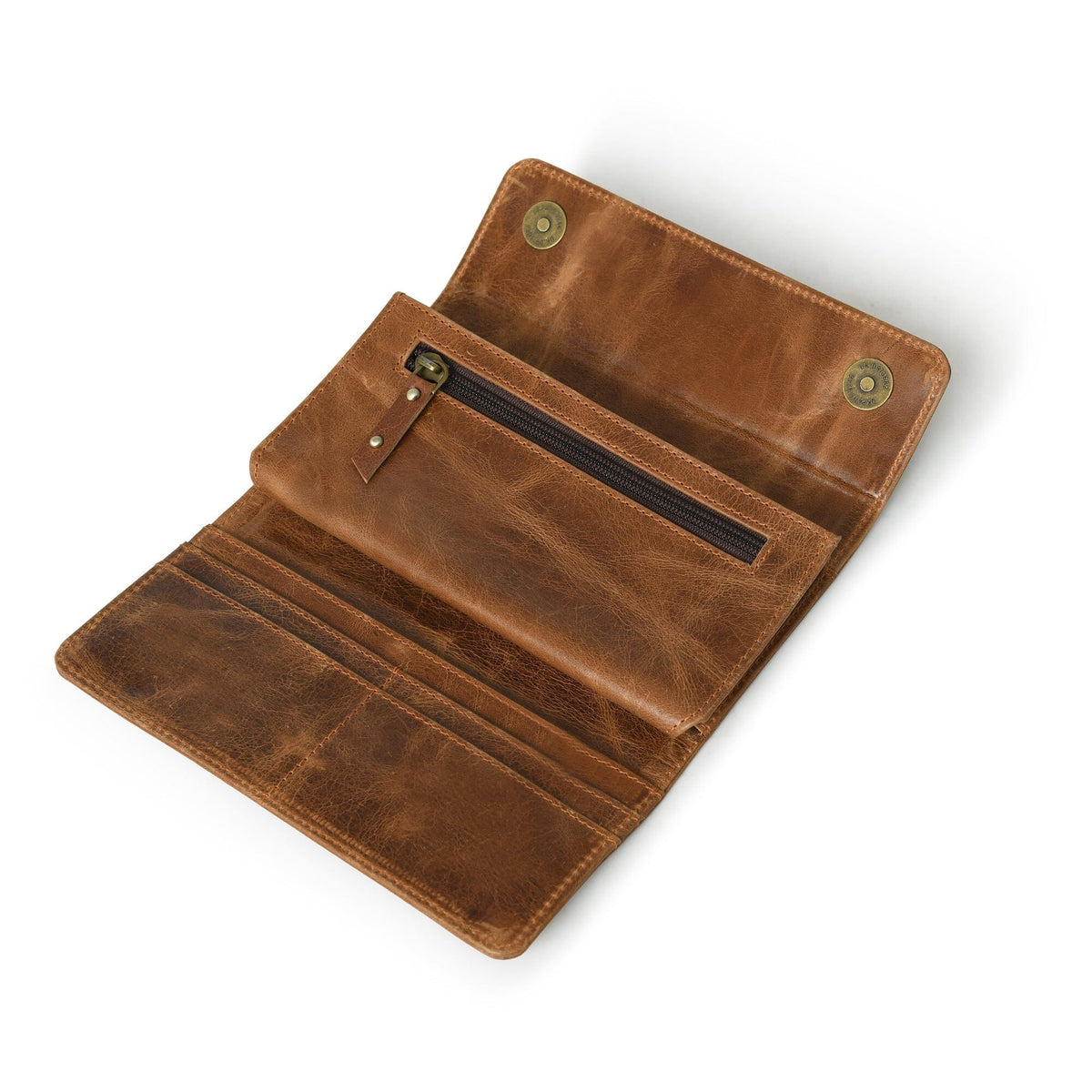 Ellison Women's Wallet- Tan Brown by Classy Leather Bags