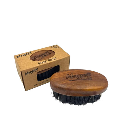 Morgan's Pomade Small Beard Brush for Grooming & Styling by Beauty Care Bag