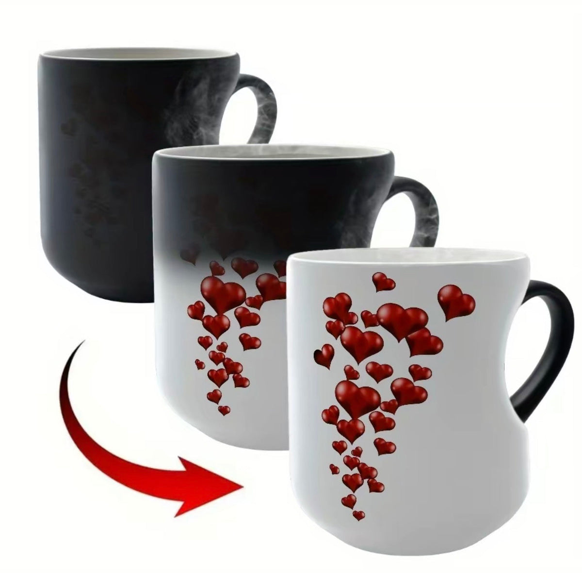 LoveReveal Color-Change Heart Mug by V.I.P Digital Presence