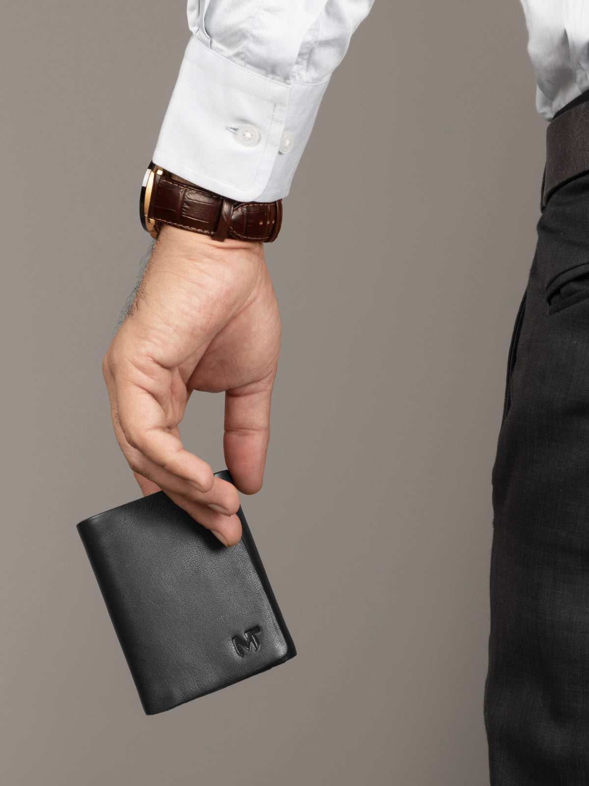 Men's Trifold Wallet by Classy Leather Bags