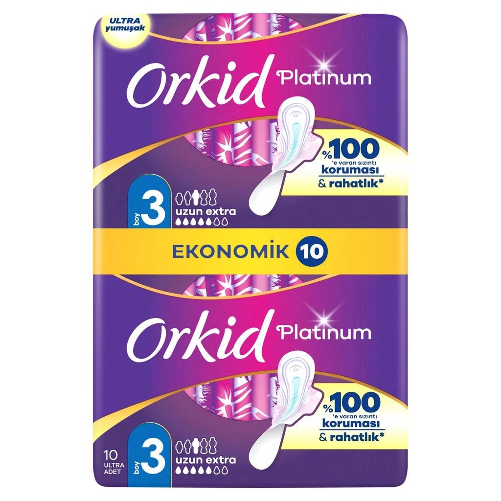 Orkid Platinum Night Size 3 Sanitary Pads 10 Count by Beauty Care Bag