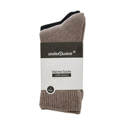 BCB Essentials Boot Socks Black & Beige 2 Pairs Size 35-38 by Beauty Care Bag