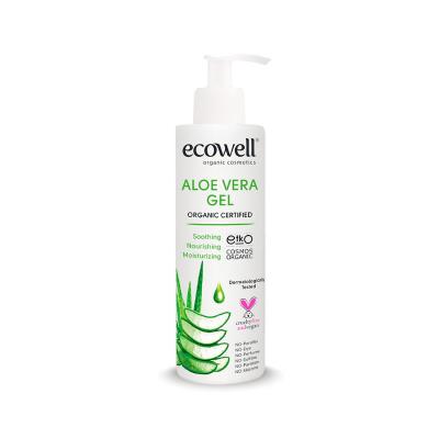 Ecowell Organic Aloe Vera Gel - Natural Moisturizer for Dry Skin, Soothing, and Hydrating - 6.76 fl oz by Beauty Care Bag