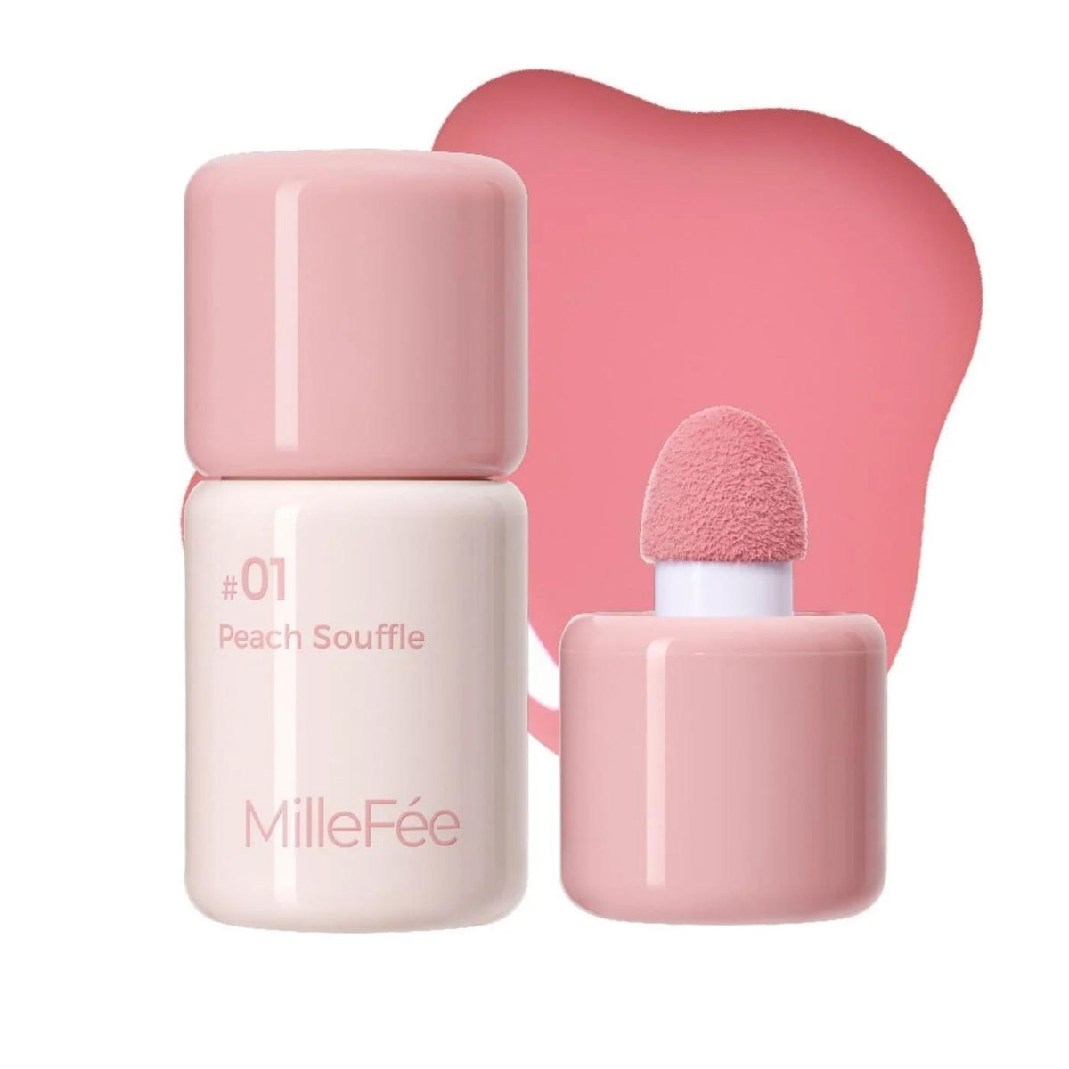 Millefee Shake Drop Blush 01 Peach Souffle 1 Count by Beauty Care Bag