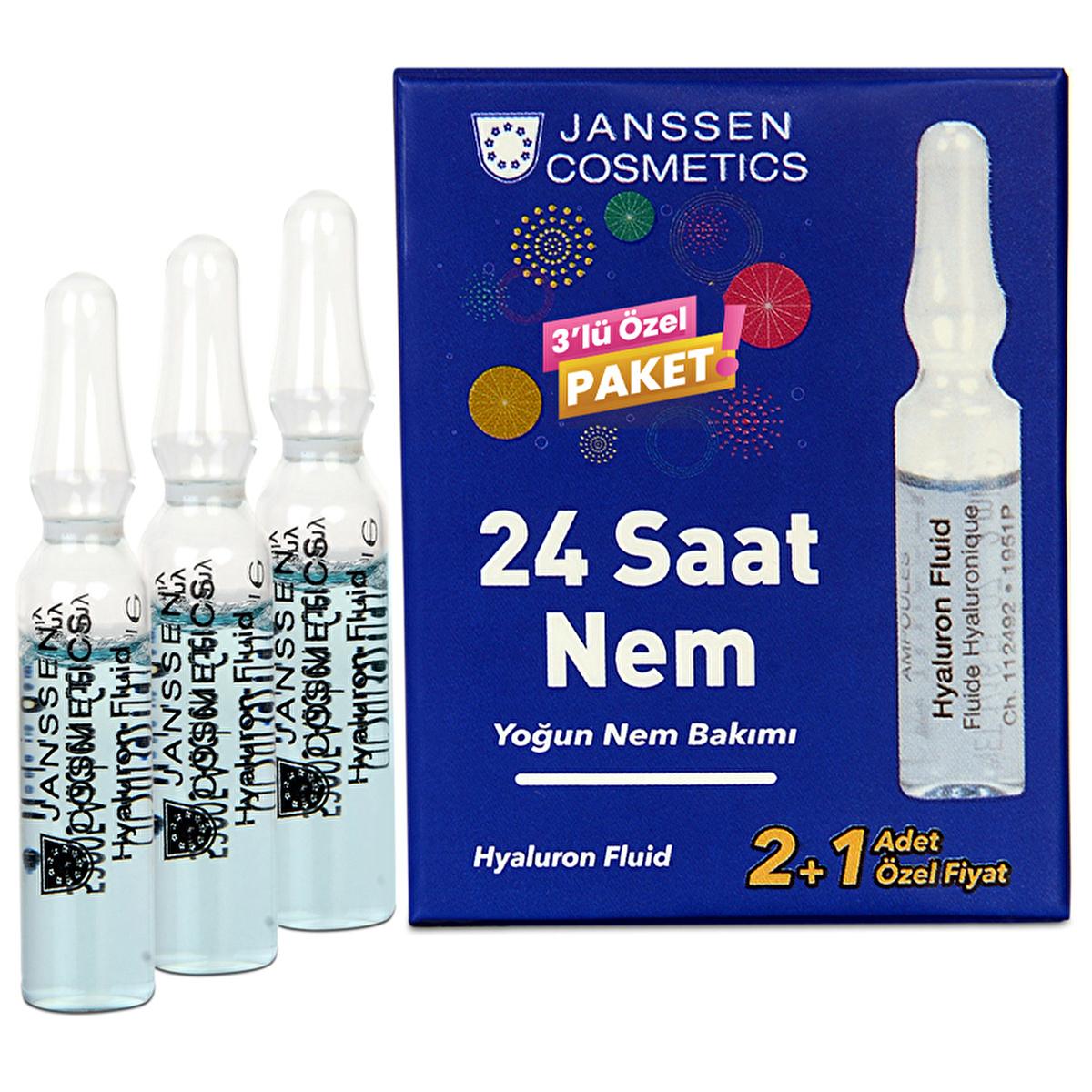 Janssen Cosmetics Hyaluronic Acid Ampoules: Intense Skin Hydration, Wrinkle Reduction & Enhanced Elasticity - Anti-Aging Serum for Dry Skin Treatment by Beauty Care Bag