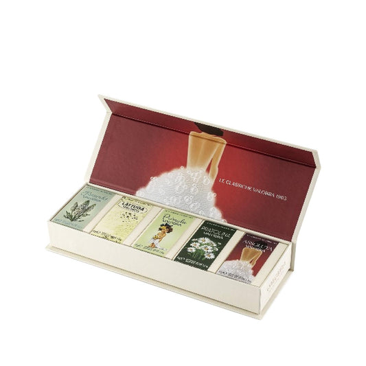 Valobra Gift Set Assoluta 5-Piece Soap Set by Beauty Care Bag