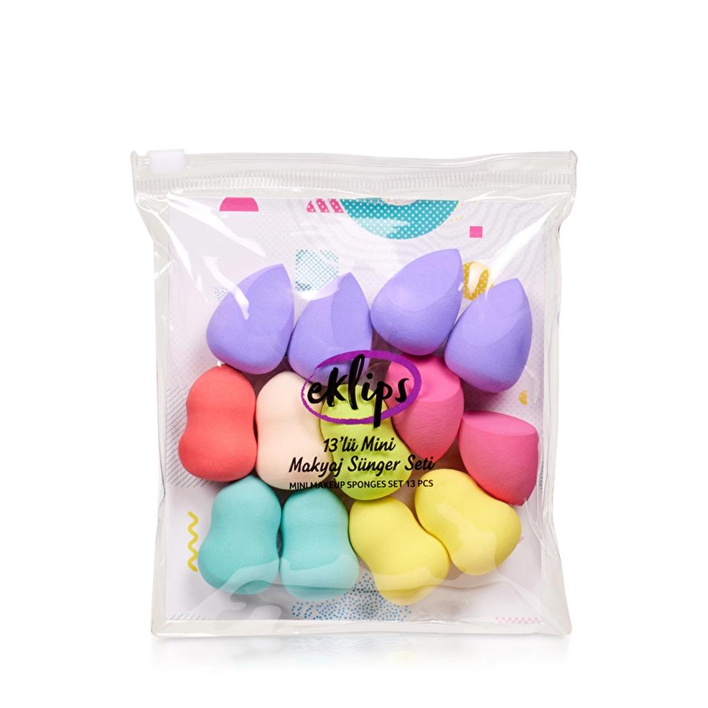 Eklips Mini Makeup Sponges for Precise Blending 13-Pack by Beauty Care Bag