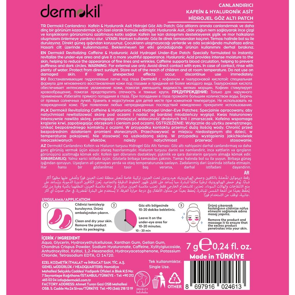 Dermokil Caffeine & Hyaluronic Acid Revitalizing Eye Mask 7g by Beauty Care Bag
