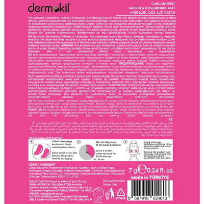 Dermokil Caffeine & Hyaluronic Acid Revitalizing Eye Mask 7g by Beauty Care Bag