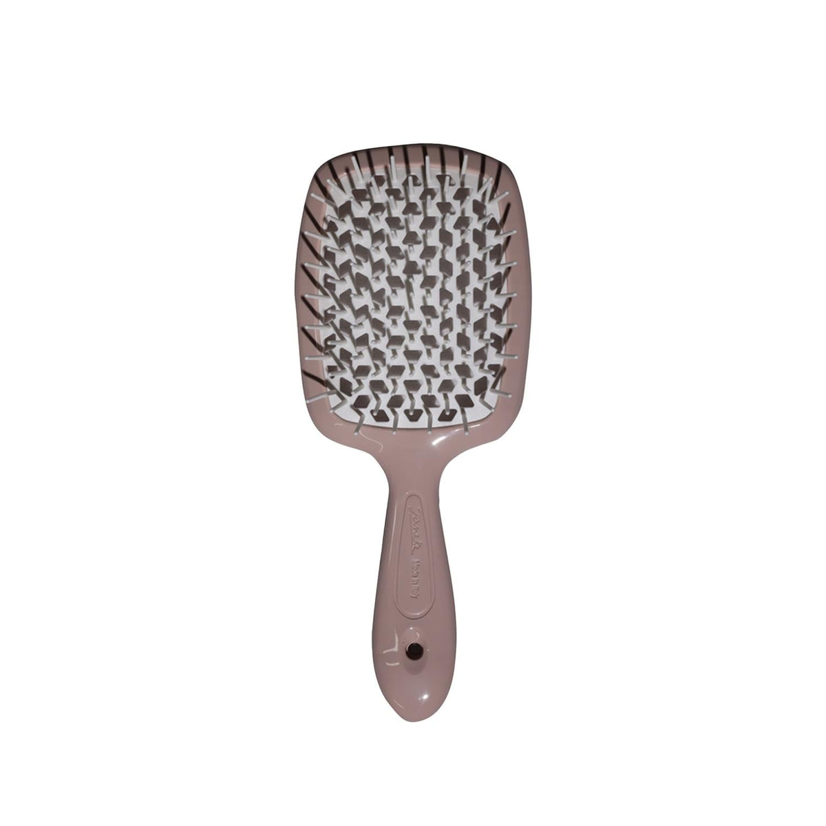 Janeke Superbrush Detangling Hair Brush Beige & White by Beauty Care Bag