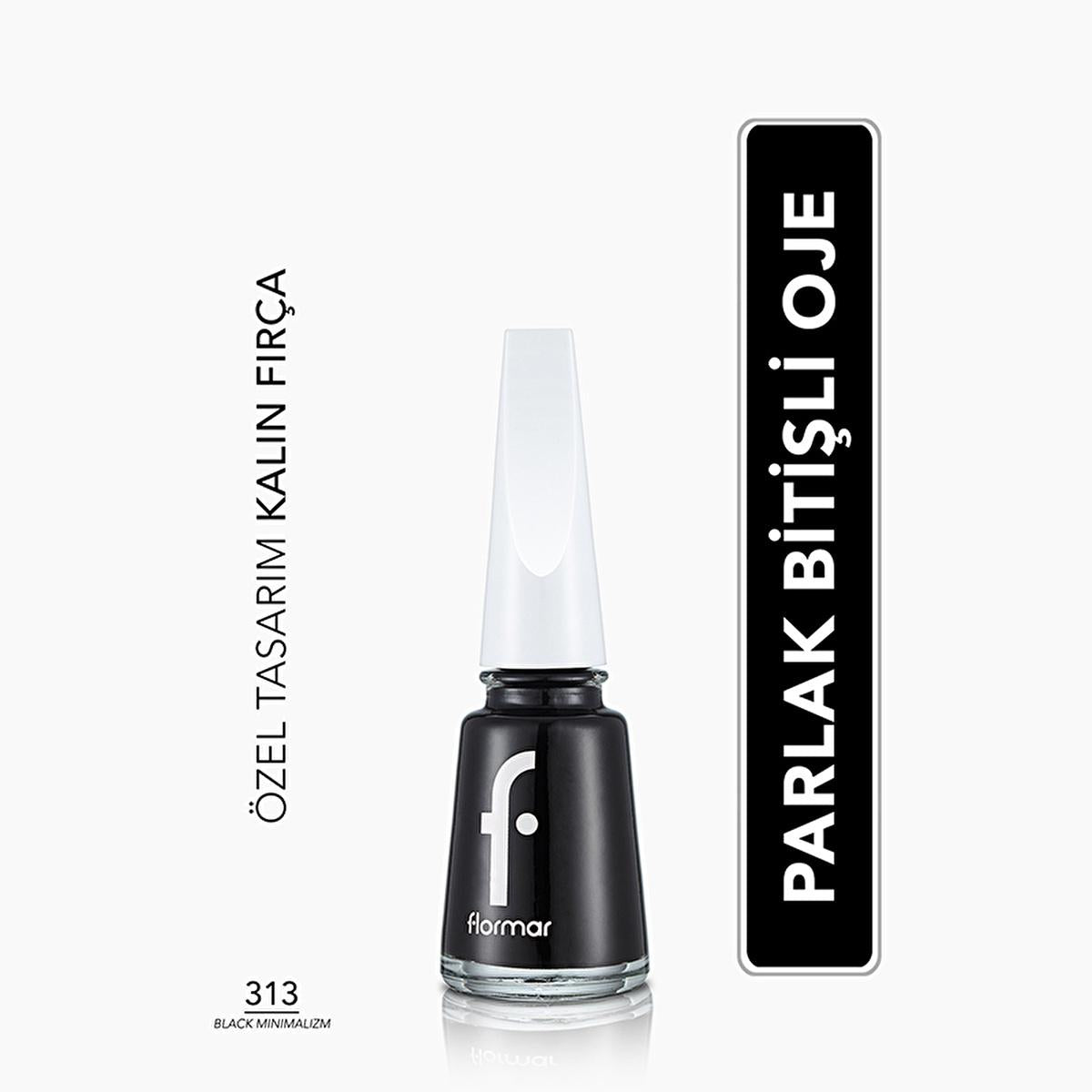 Flormar Nail Enamel: High Pigment, Long Lasting, Chip Resistant Nail Polish - Intense Color, Glossy Finish for Stunning Nails by Beauty Care Bag