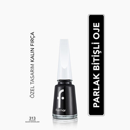 Flormar Nail Enamel: High Pigment, Long Lasting, Chip Resistant Nail Polish - Intense Color, Glossy Finish for Stunning Nails by Beauty Care Bag