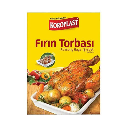 Koroplast Oven Bags Small Size (8-Count) for Oil-Free Cooking & Easy Cleanup - Baking Bags, Tray Liners by Beauty Care Bag