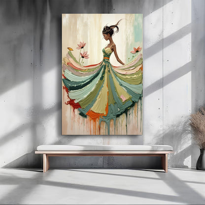 Blooming Modern Abstract Wall Art by Tailored Canvases