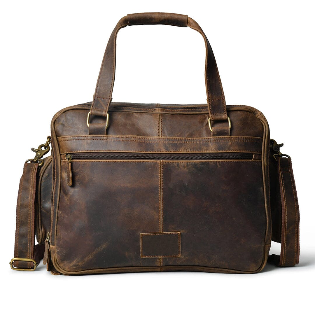 Floyd Handmade Buffalo Leather Office Briefcase by Classy Leather Bags