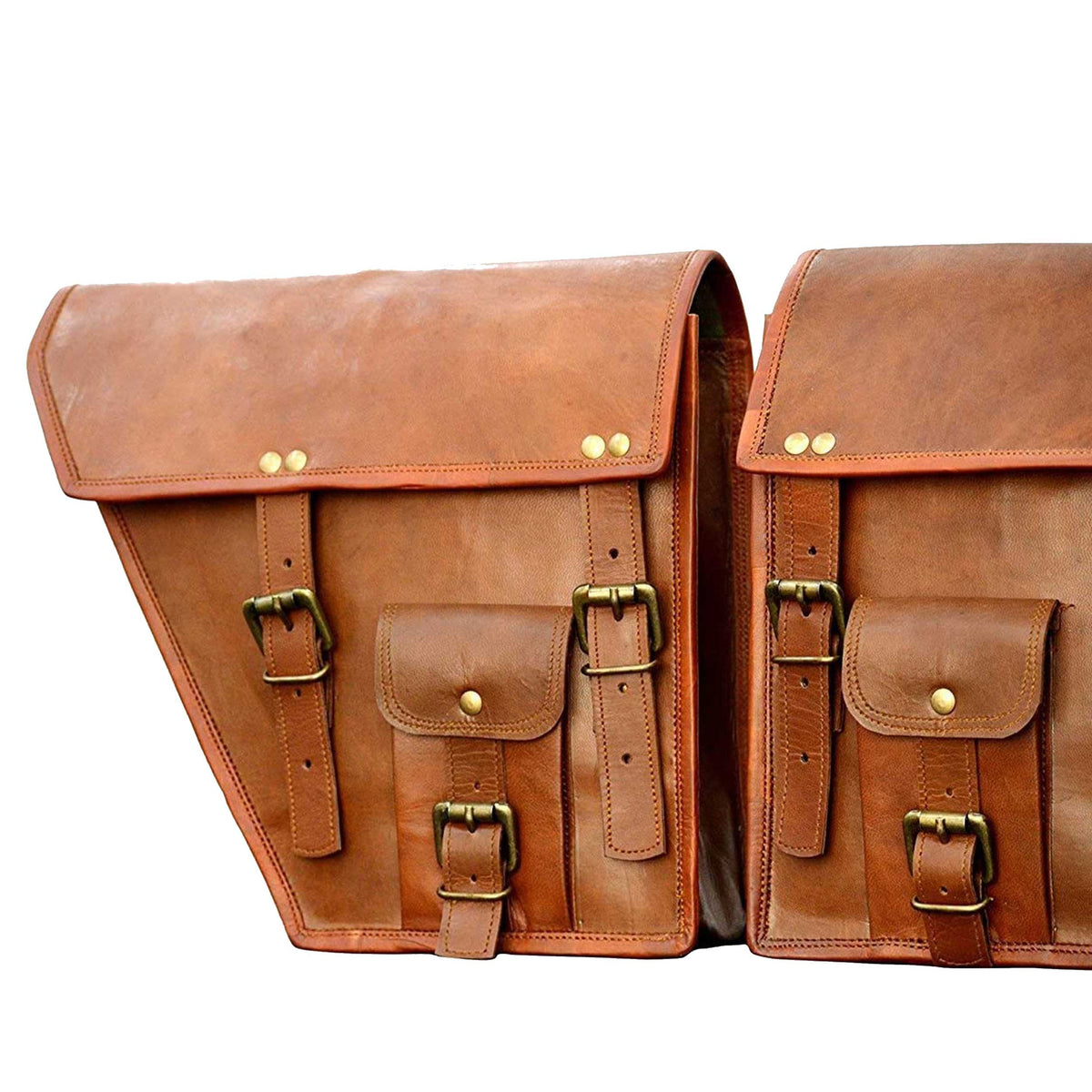 Motorcycle Side Pouch by Classy Leather Bags