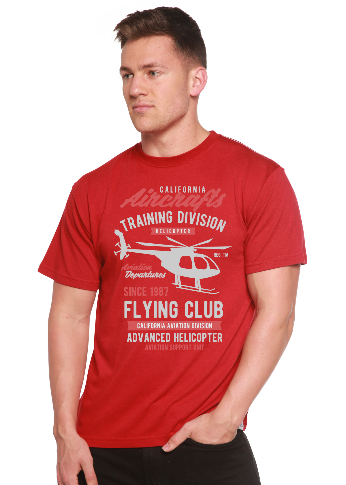 California Aircraft men's bamboo graphic T-shirt – view 7