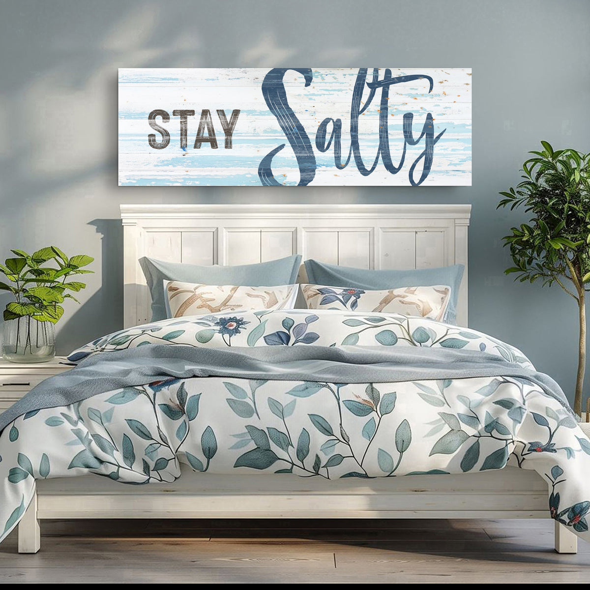 Stay Salty Coastal Sign IX by Tailored Canvases