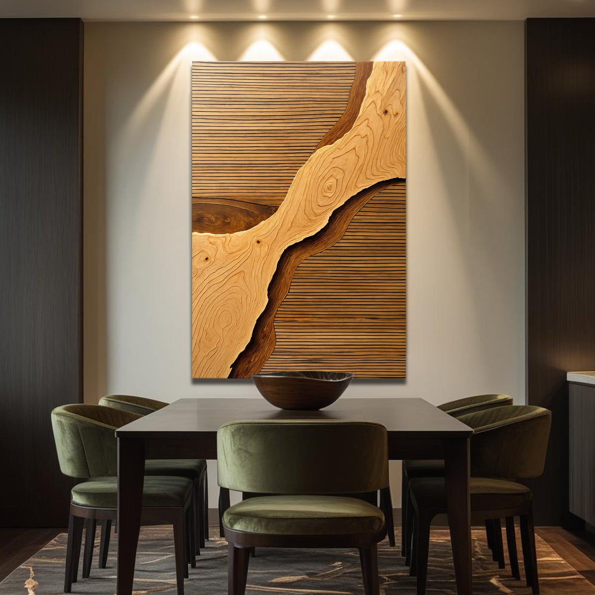 Wood Rift Wall Art by Tailored Canvases