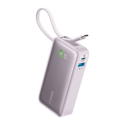 Anker Nano Power Bank (30W, Built-In USB-C Cable) by Anker