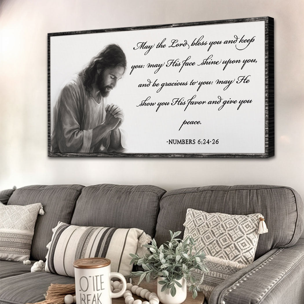 Numbers 6:24-26 - May The Lord Bless You Faith Sign IV by Tailored Canvases