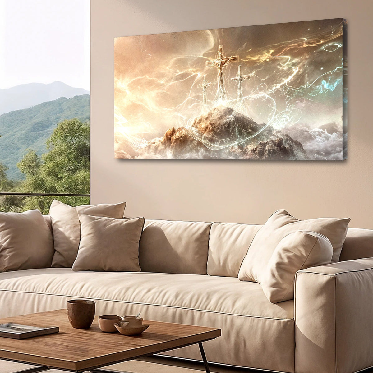 He Is Risen Faith Wall Art by Tailored Canvases