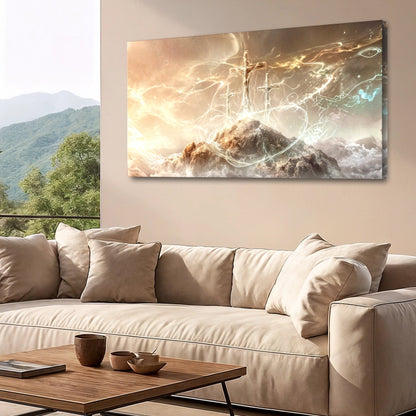 He Is Risen Faith Wall Art by Tailored Canvases