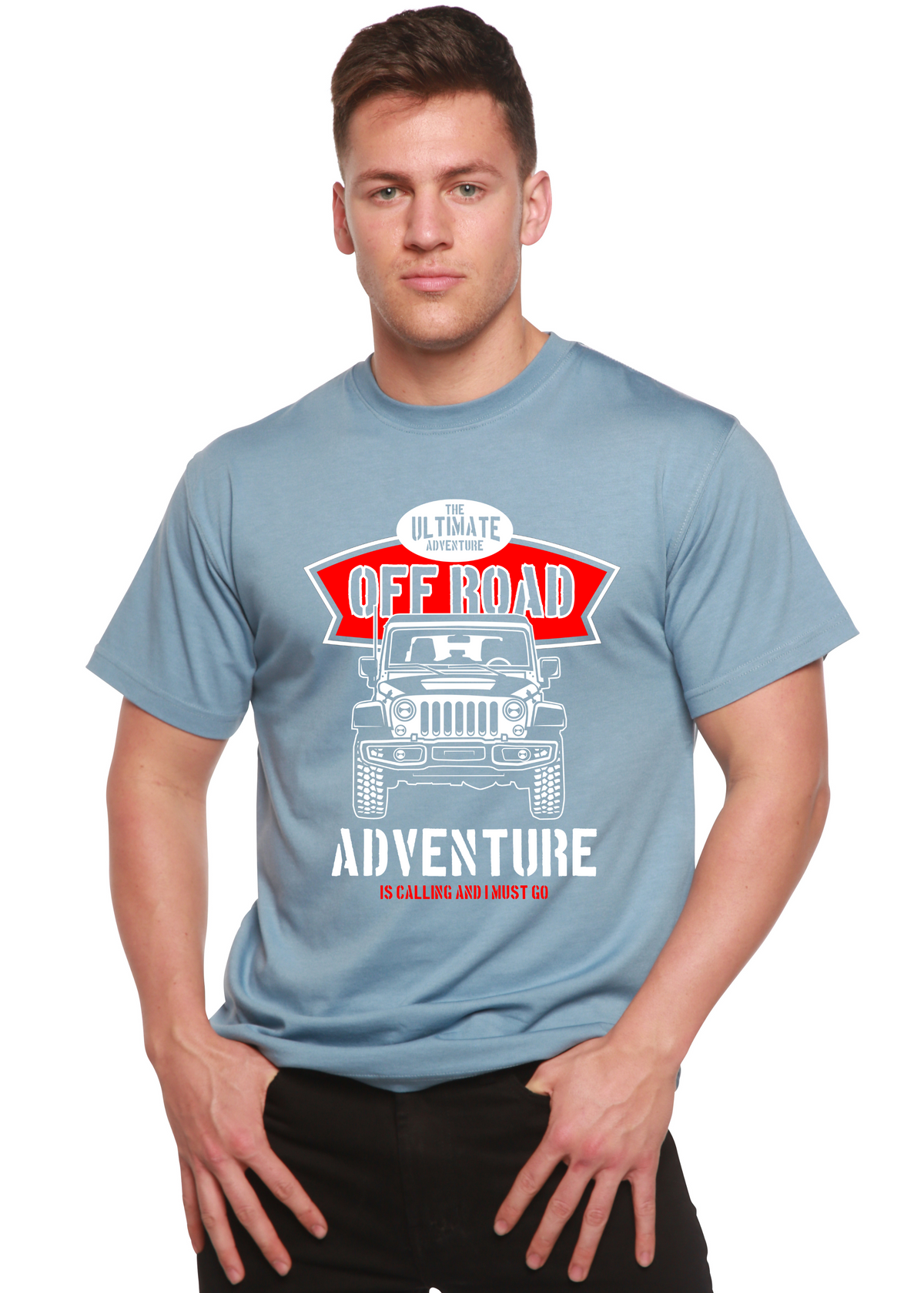 Off Road men's bamboo graphic T-shirt – view 5