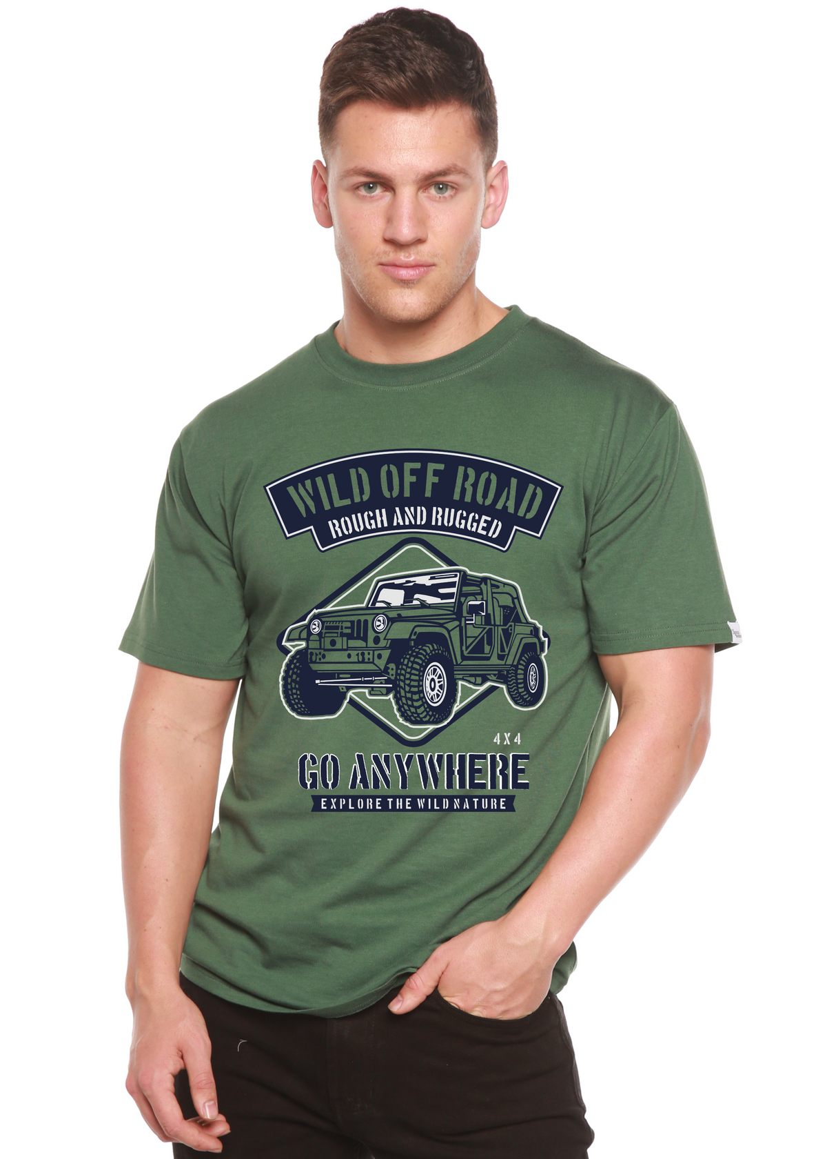 Wild Off Road men's bamboo graphic T-shirt – view 2