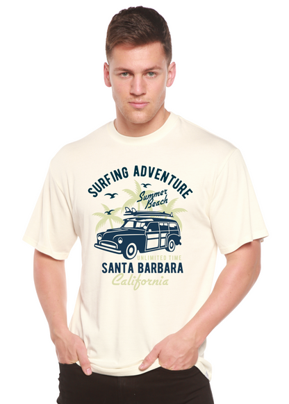Surfing Adventure men's bamboo graphic T-shirt – view 3