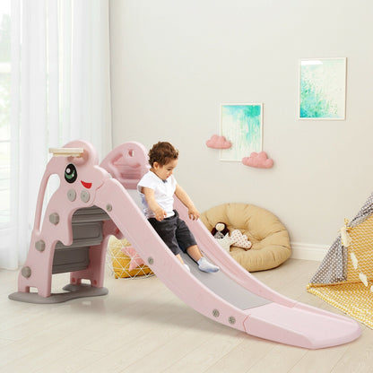GBruno Store cartoon-shaped kids slide with basketball hoop, view 11