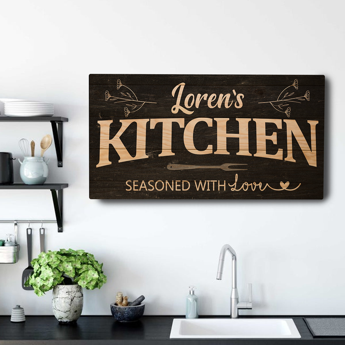 Your Kitchen Sign by Tailored Canvases