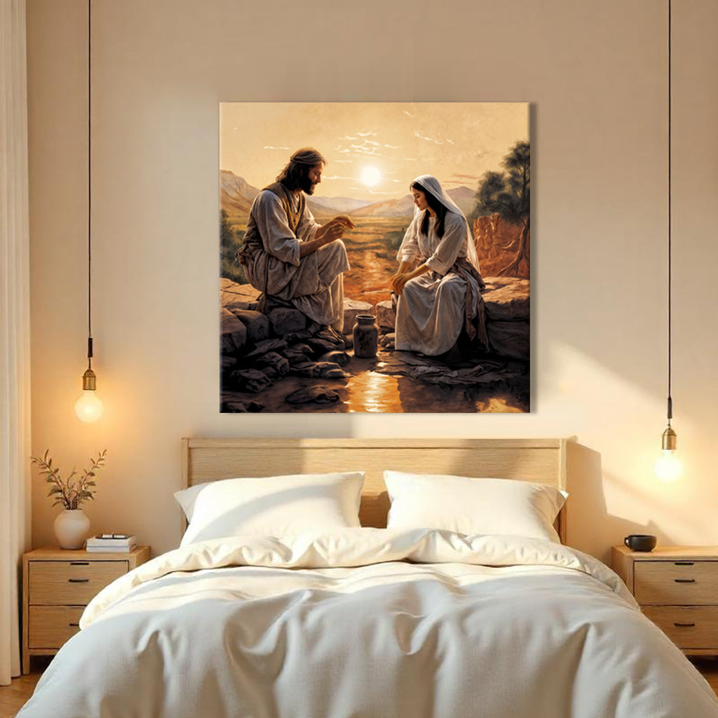 Samaritan at the Well Faith Wall Art III by Tailored Canvases
