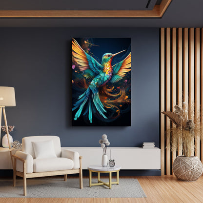 Humming Bird Abstract Wall Art II by Tailored Canvases