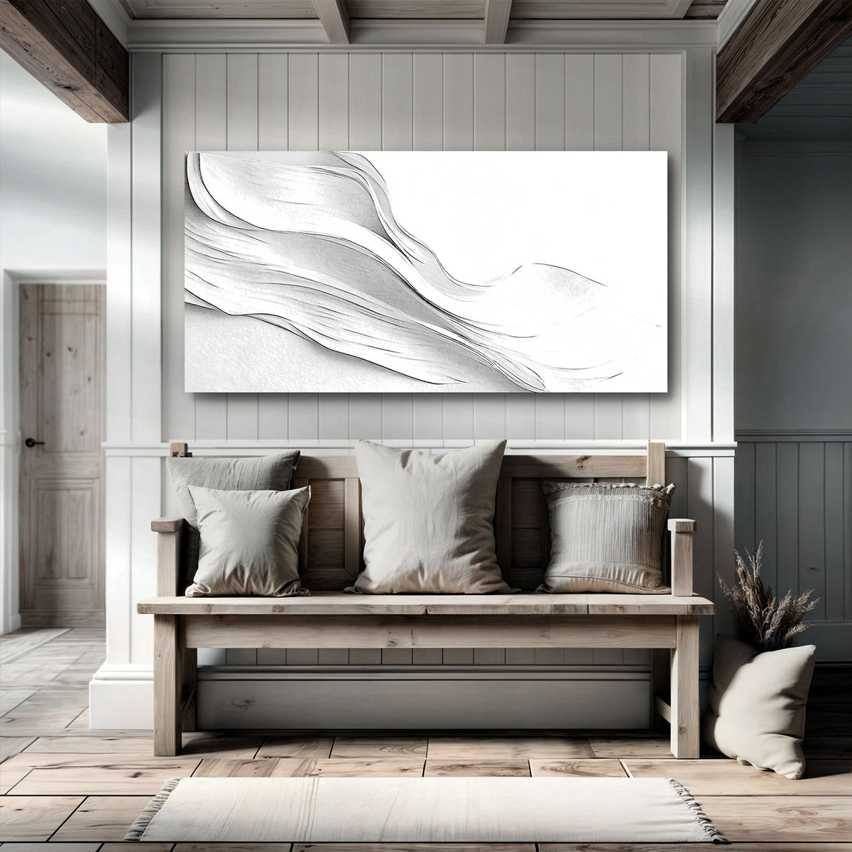 White Minimalist Wall Art by Tailored Canvases
