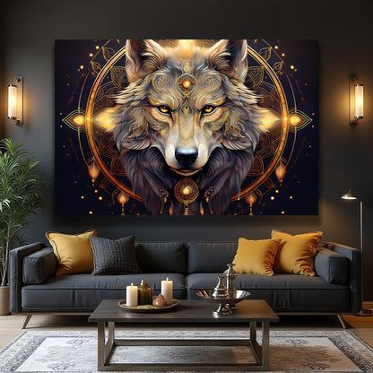 Wolf Head Wall Art by Tailored Canvases