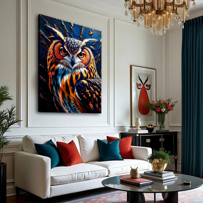 Abstract Owl Wall Art by Tailored Canvases