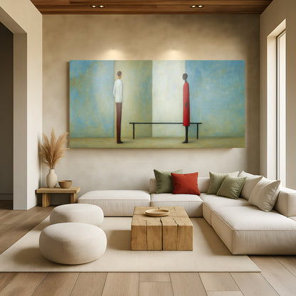 Confrontation Abstract Wall Art by Tailored Canvases