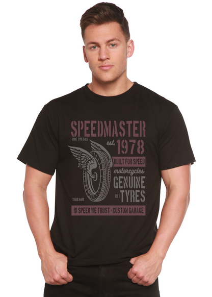 Speed Master men's short sleeve graphic T-shirt in bamboo viscose and organic cotton
