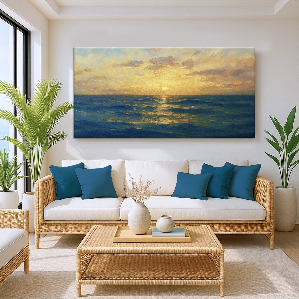 Waterscape Abstract Wall Art VII by Tailored Canvases