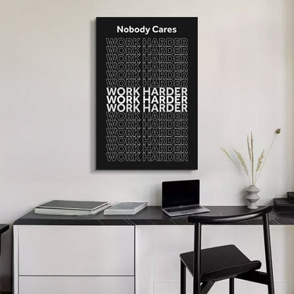 Work Harder Motivational Wall Sign by Tailored Canvases