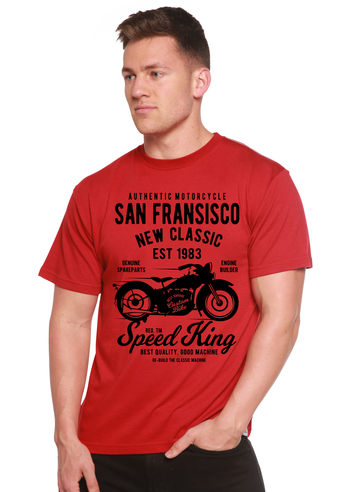 San Francisco men's bamboo graphic T-shirt – view 7