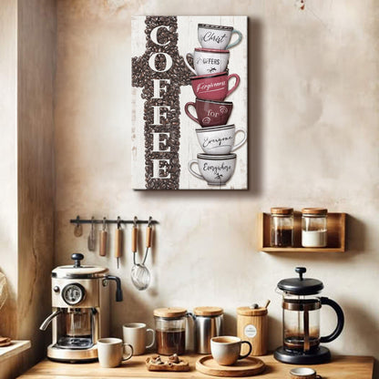 Our COFFEE Faith Sign IV by Tailored Canvases