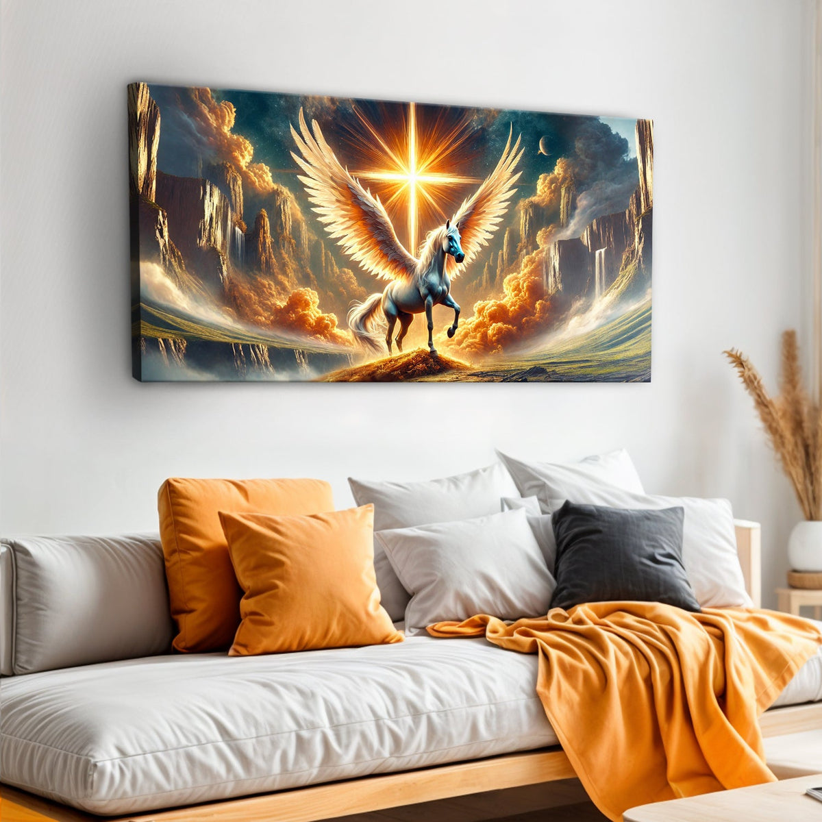 3D Horse Faith Wall Art V canvas by Tailored Canvases, view 4