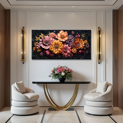 Colorful Floral Realistic Wall Art by Tailored Canvases