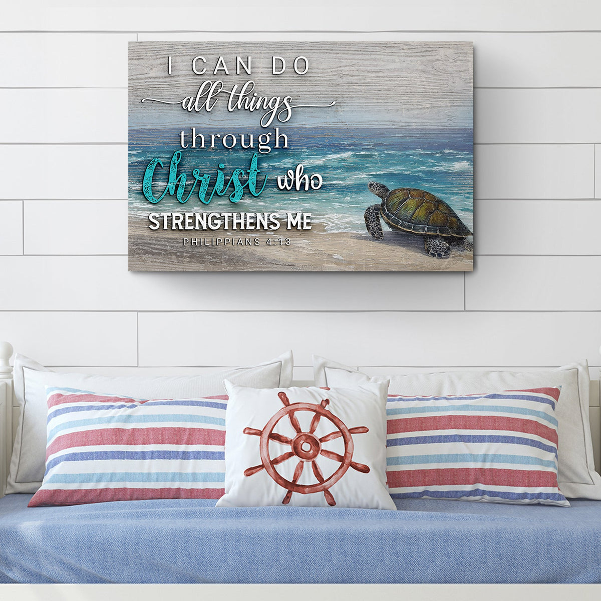 I Can Do All Things Through Christ Faith Sign IV by Tailored Canvases