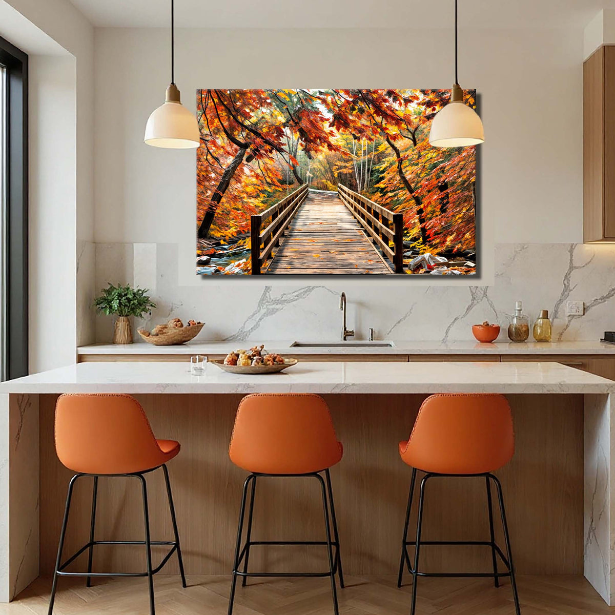 Crossing Autumn Wall Art by Tailored Canvases