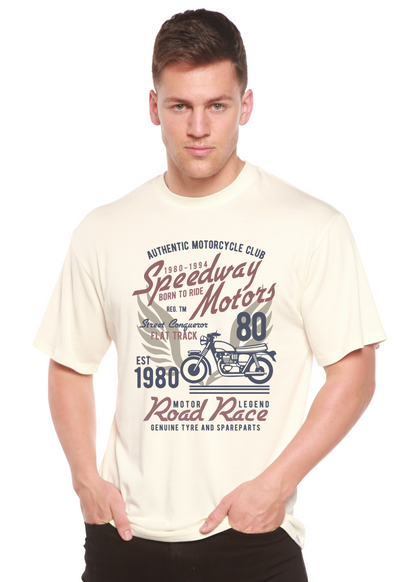 Speedway Motor men's short sleeve graphic T-shirt in bamboo viscose and organic cotton